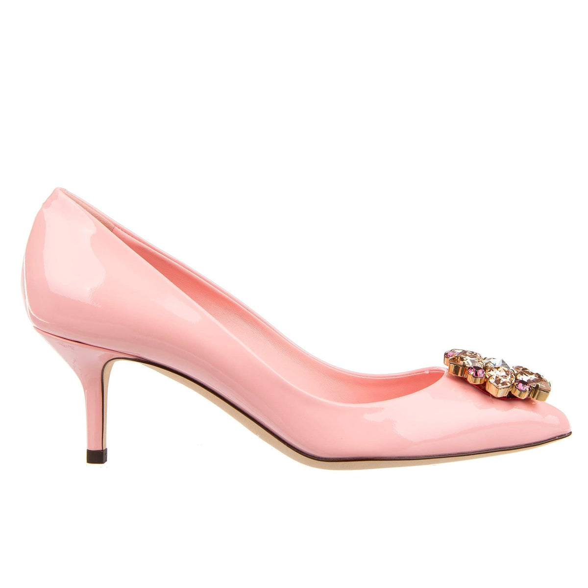 Dolce & Gabbana Crystal Embellished Suede Pumps