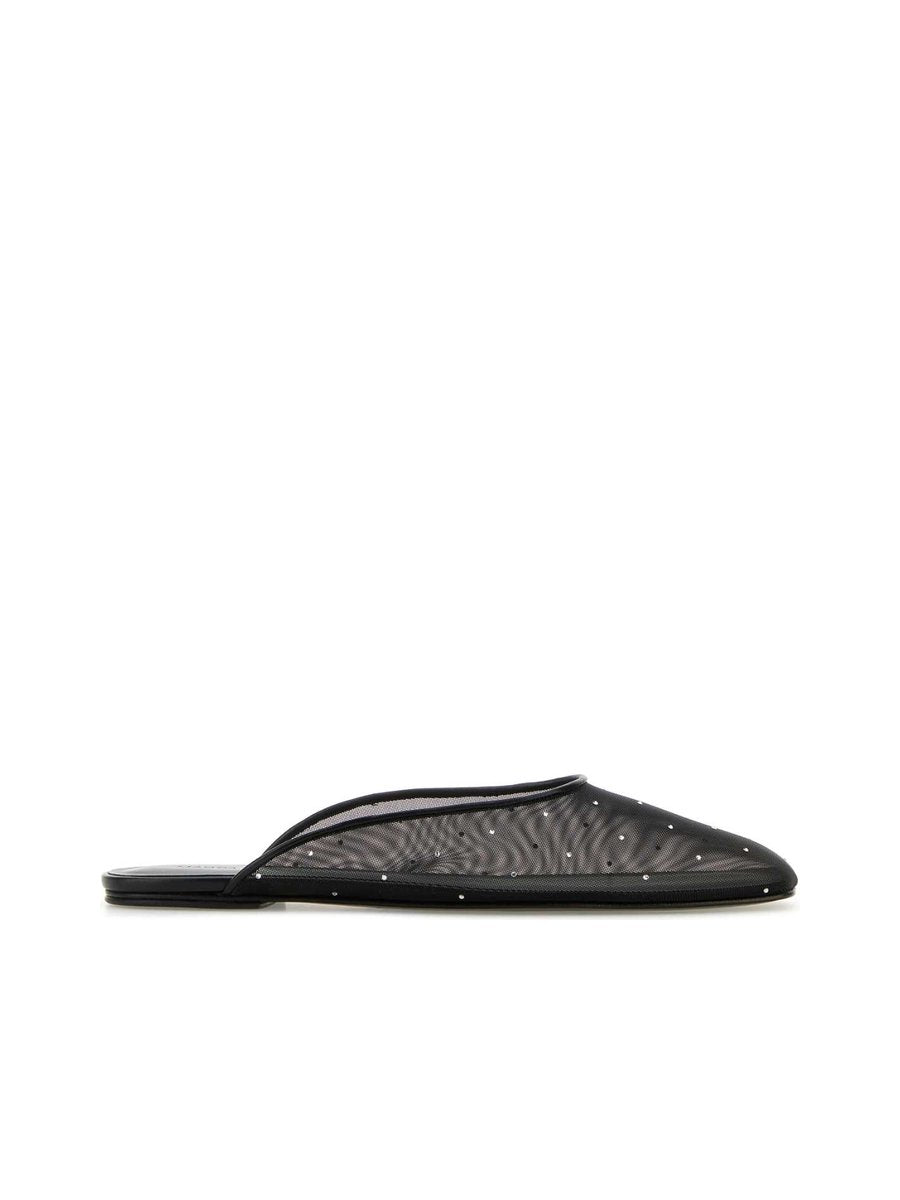 Magda Butrym Mule Flats in Black Nylon