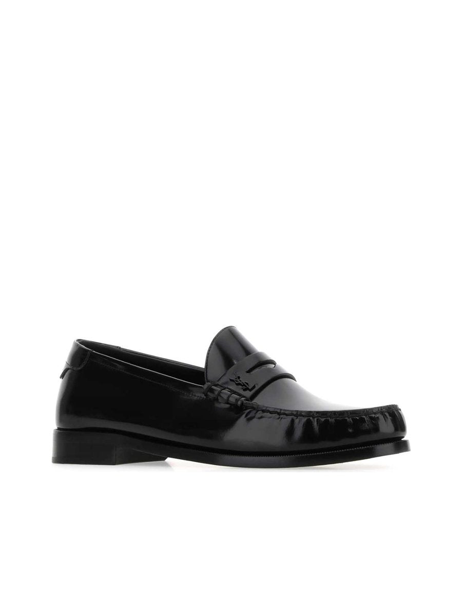 Saint Laurent Loafers in Black Leather