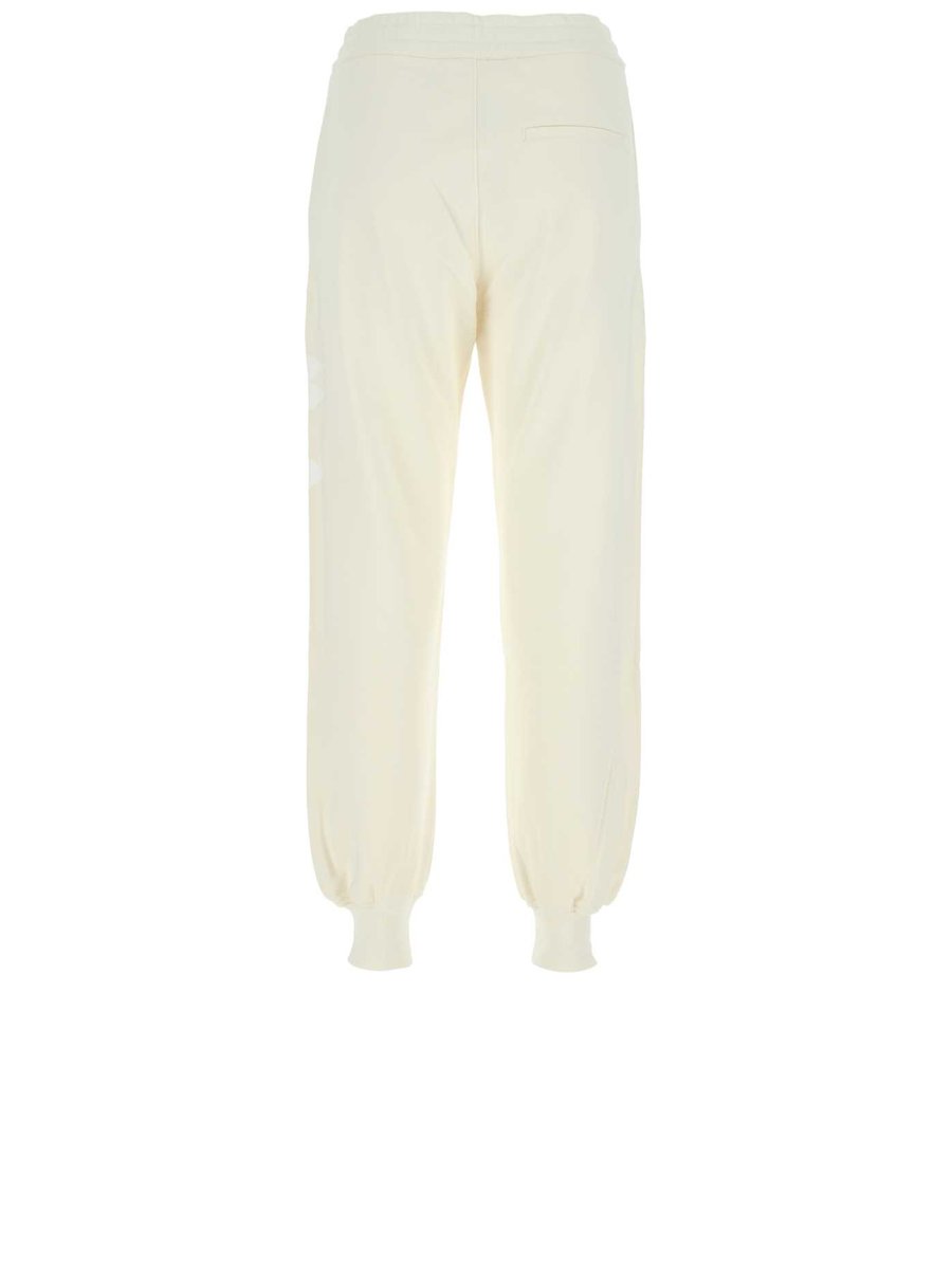 Alexander McQueen Leggings in White Cotton