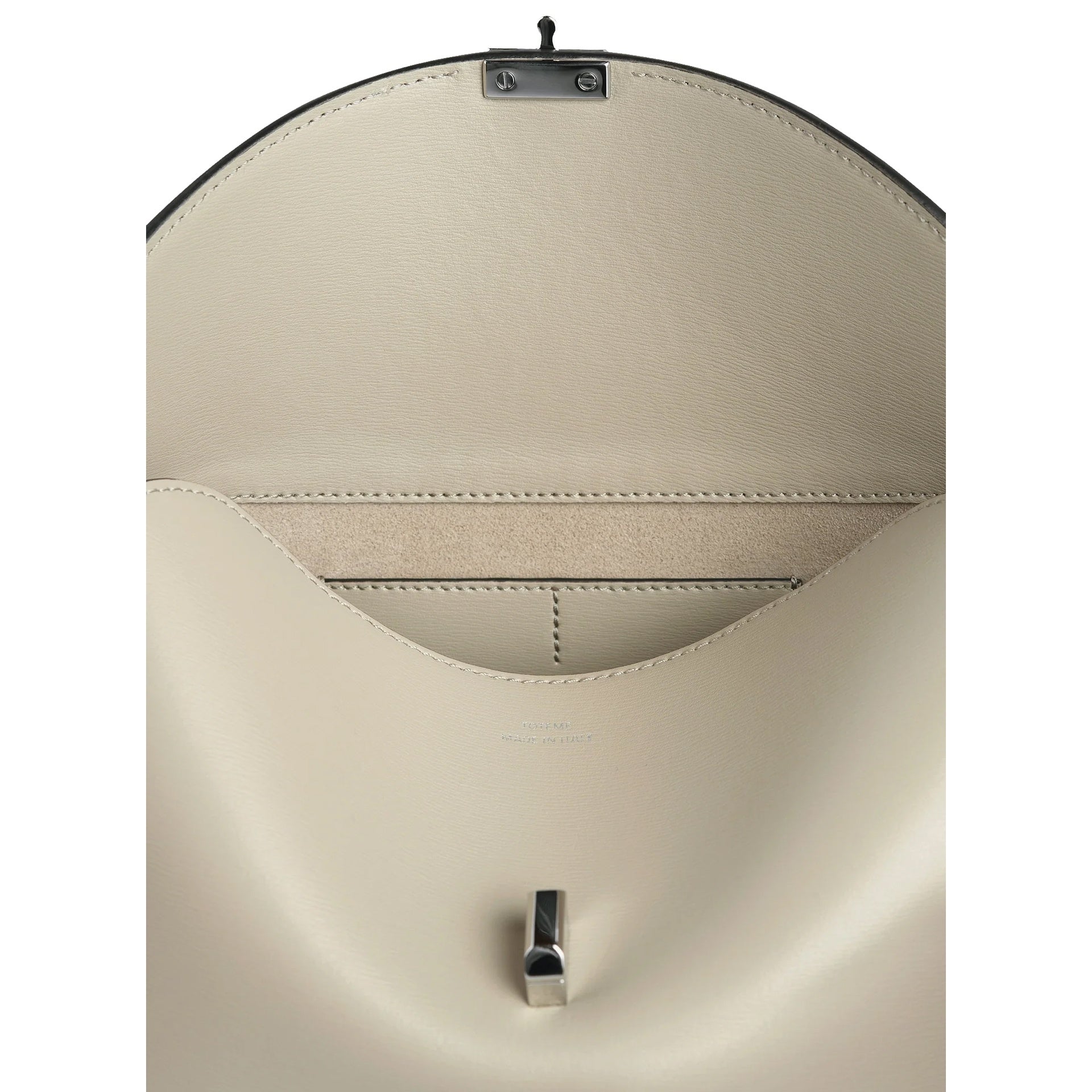 Toteme T-Lock Leather Clutch Bag