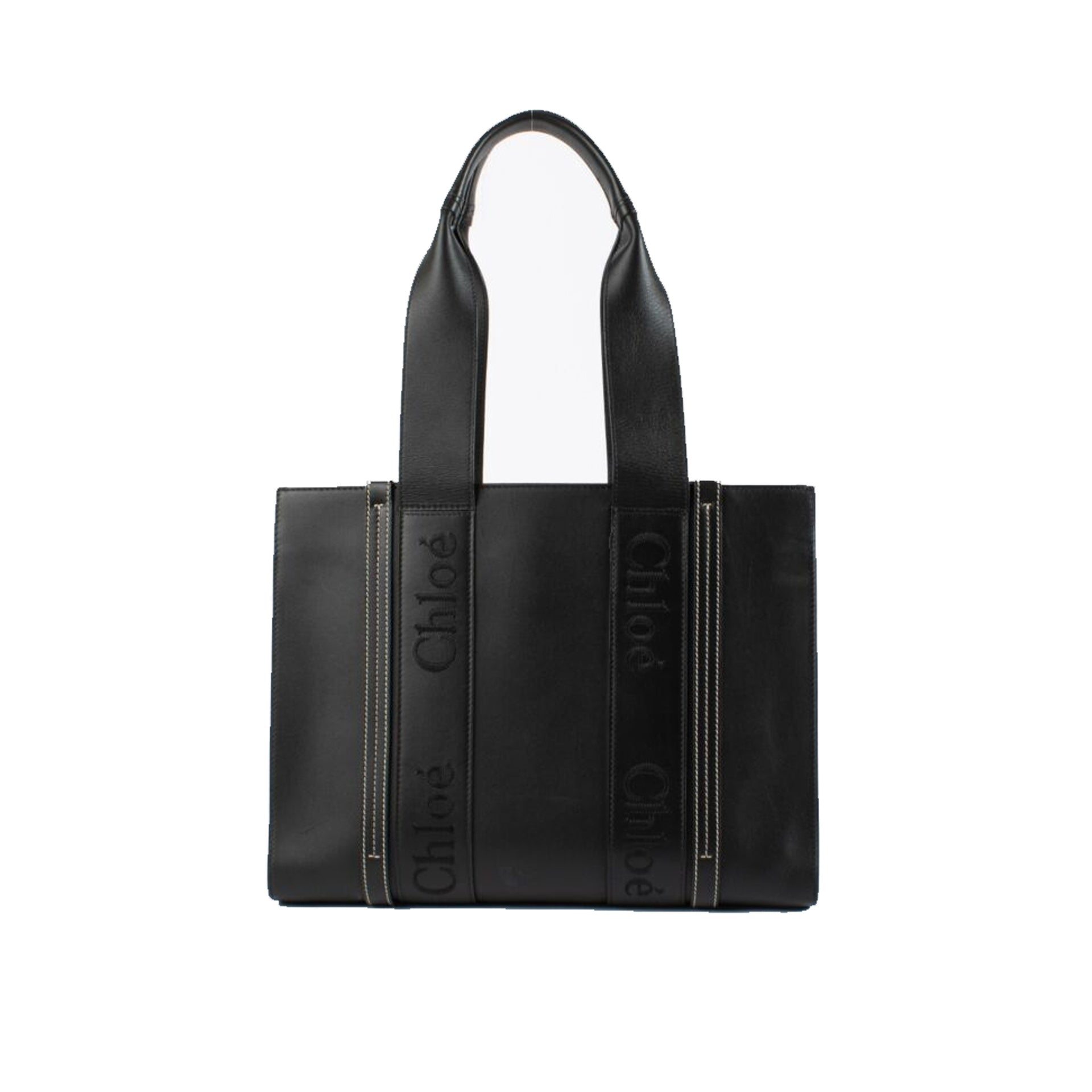 Chloé Woody Medium Leather Tote Bag