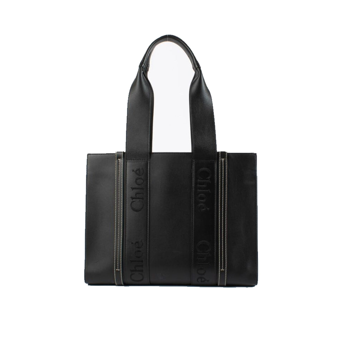Chloé Woody Medium Leather Tote Bag