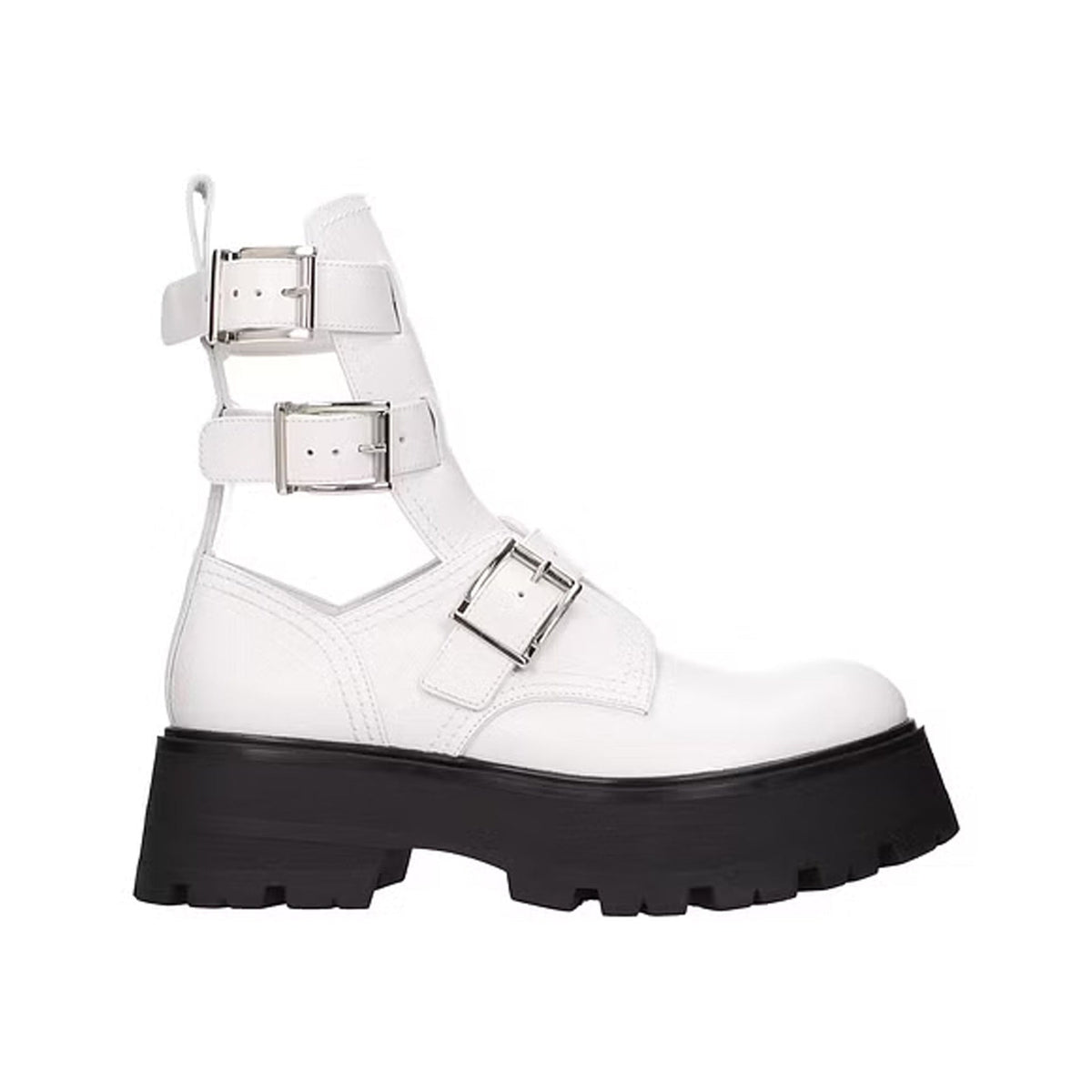 Alexander Mcqueen Leather Ankle Boots