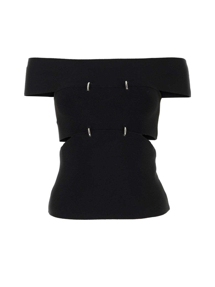 Alexander McQueen T-Shirt in Black Viscose Blend