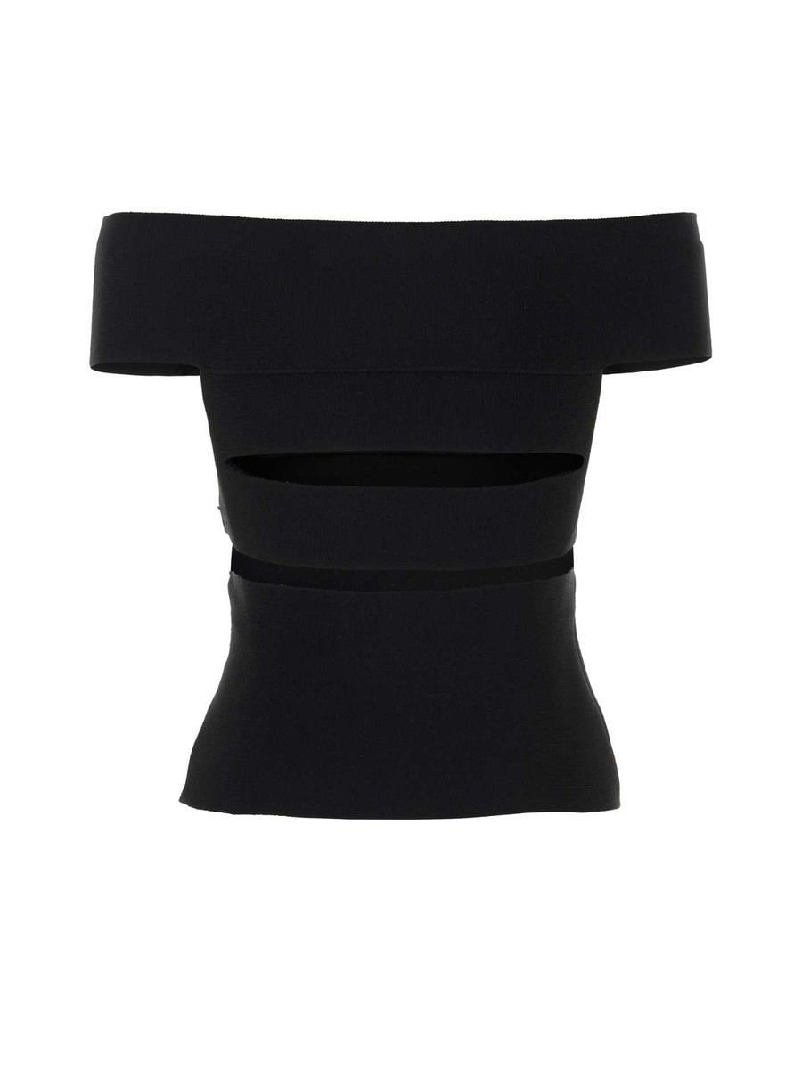 Alexander McQueen T-Shirt in Black Viscose Blend
