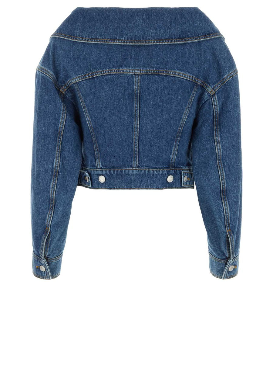Alexander McQueen Jacket in Blue Cotton