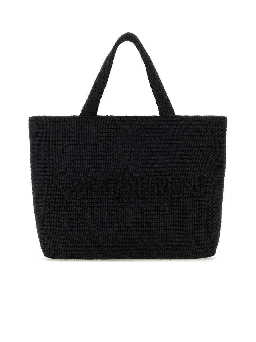Saint Laurent Raffia Tote Bag