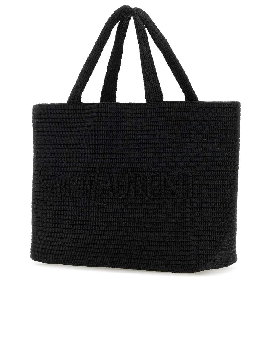 Saint Laurent Raffia Tote Bag