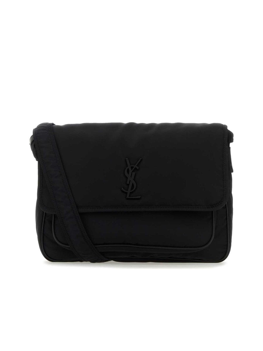 Saint Laurent Niki Messenger in ECONYL® in Black