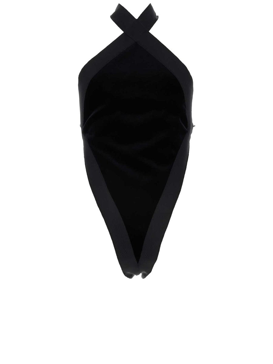 Saint Laurent Bodysuit in Black Acetate