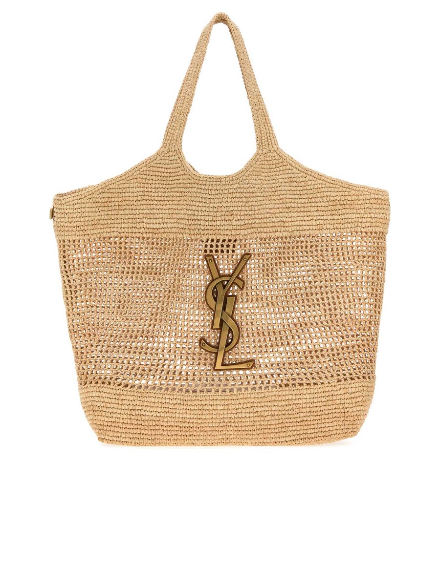 Saint Laurent Icare in Raffia
