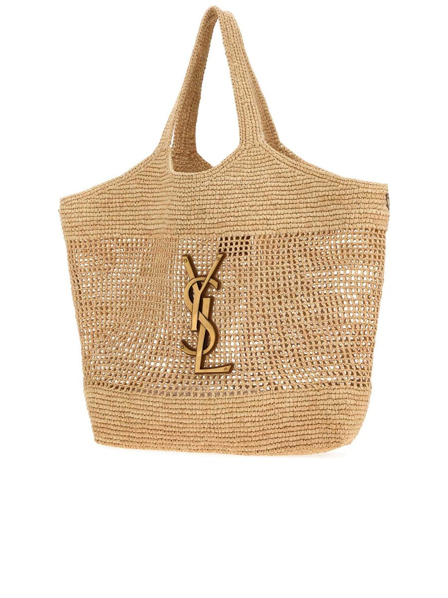 Saint Laurent Icare in Raffia