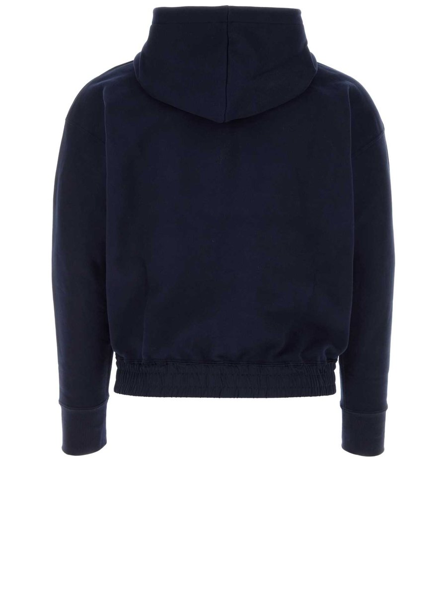 Saint Laurent Logo Print Sweatshirt in Printed Organic Cotton