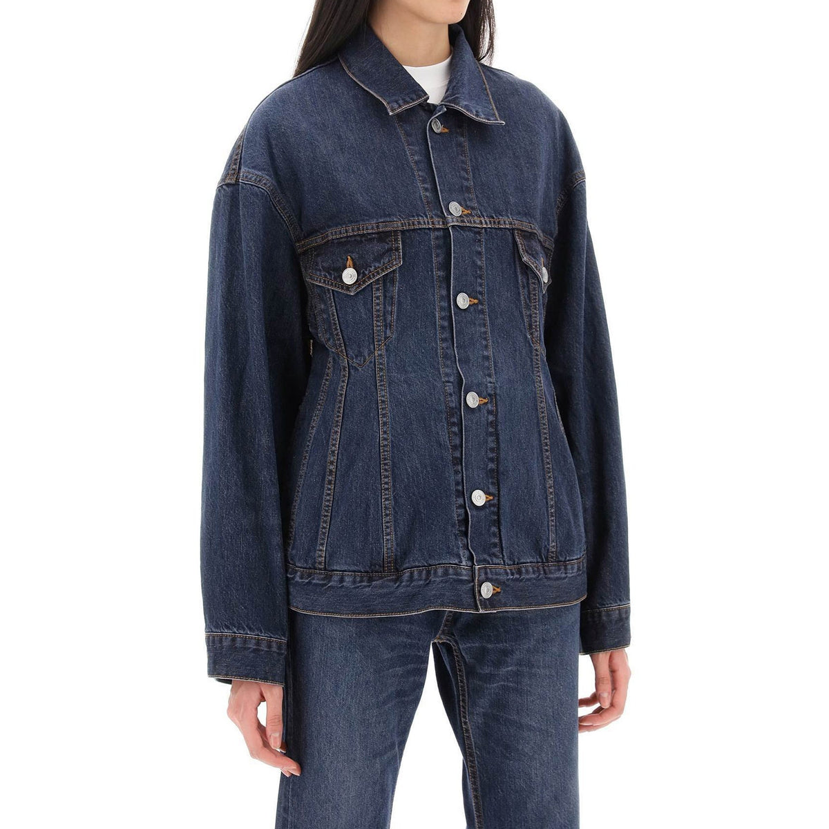Balenciaga 'Hourglass' Denim Jacket
