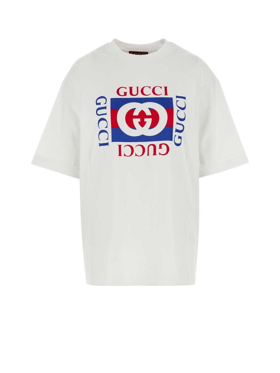 Gucci T-Shirt in White Cotton