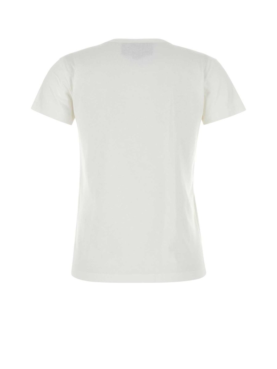 Valentino T-Shirt in White Silk