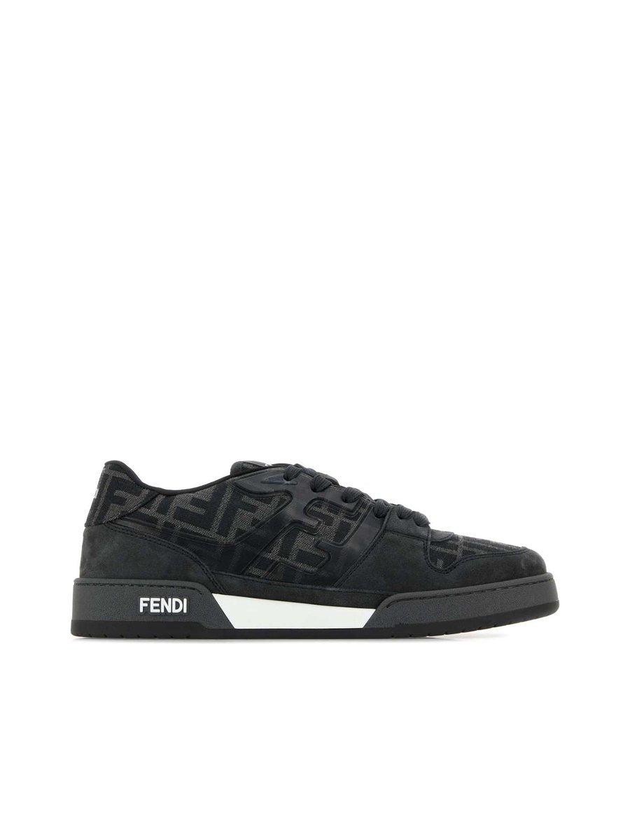Fendi Match Sneakers in Printed FF Canvas and Leather