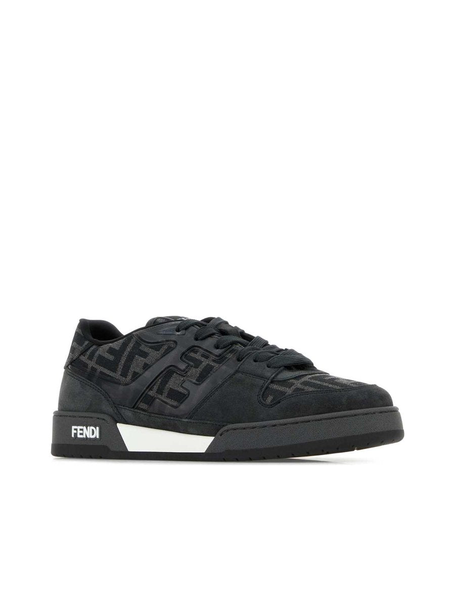 Fendi Match Sneakers in Printed FF Canvas and Leather