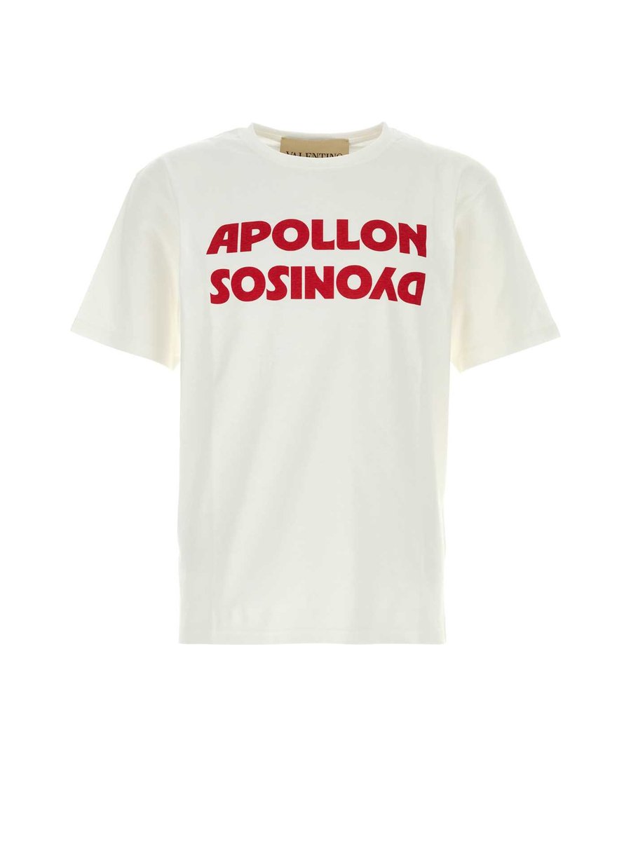 Valentino T-Shirt in White Cotton