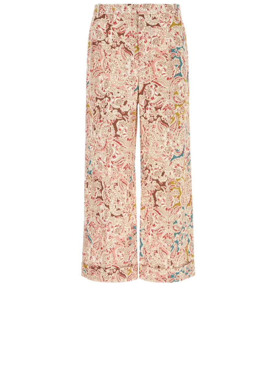 Valentino Voyage Imaginaire Pants in Printed Hemp