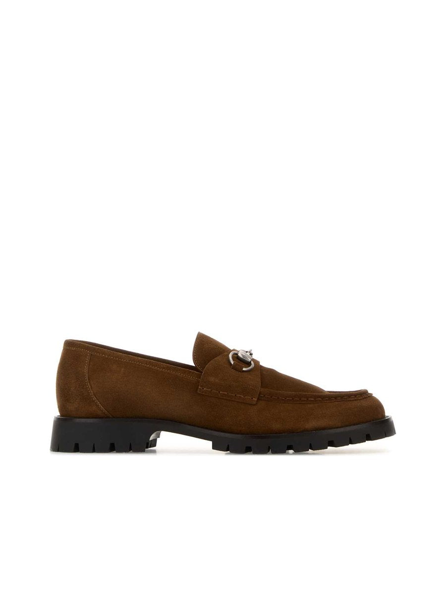 Gucci Loafers in Brown Suede