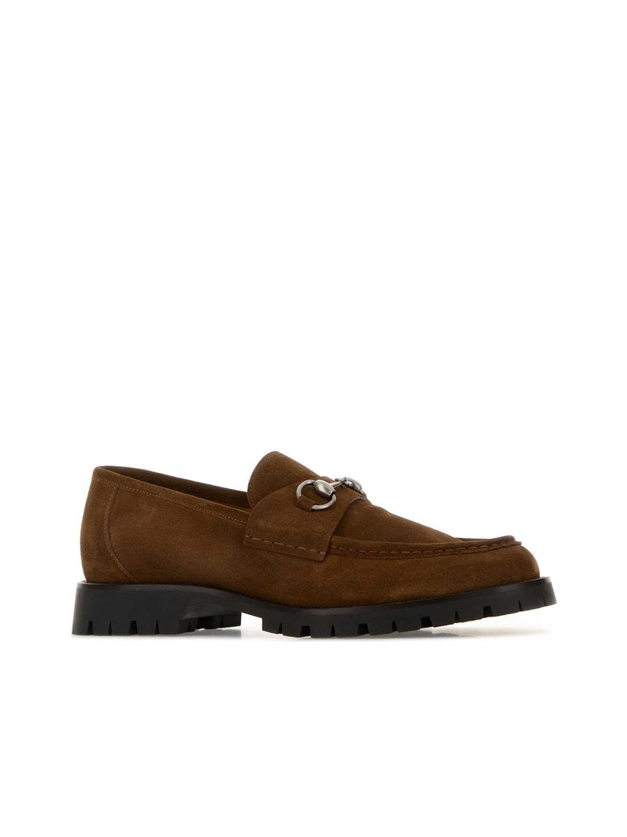 Gucci Loafers in Brown Suede