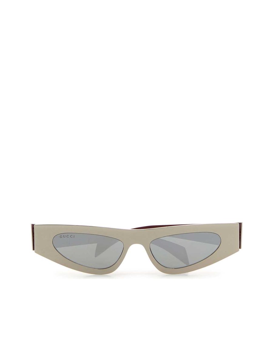 Gucci GG Sunglasses in Silver Metal