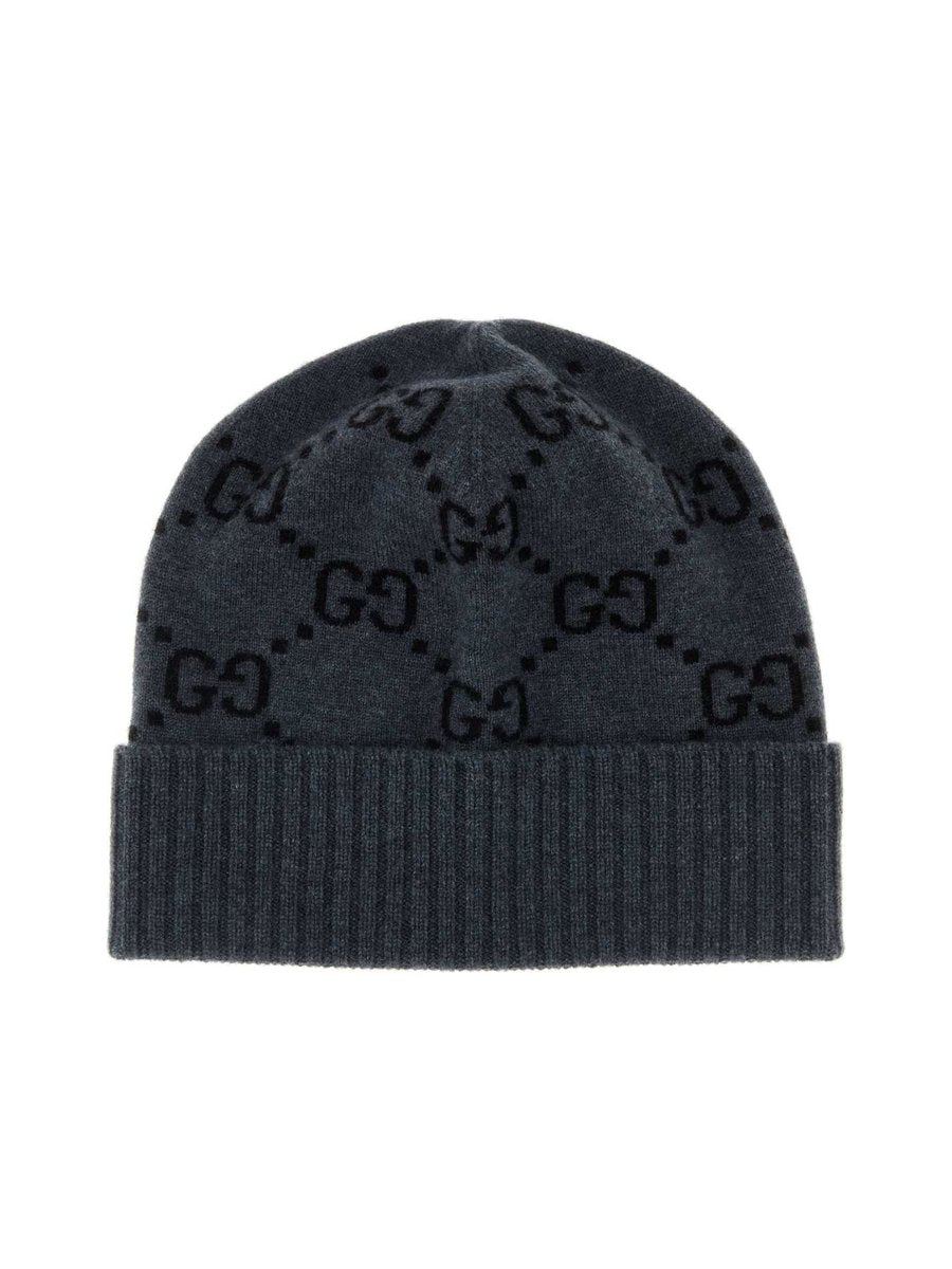Gucci GG Cashmere Jacquard Beanie