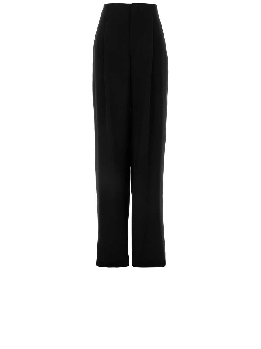Saint Laurent Pants in Black Silk