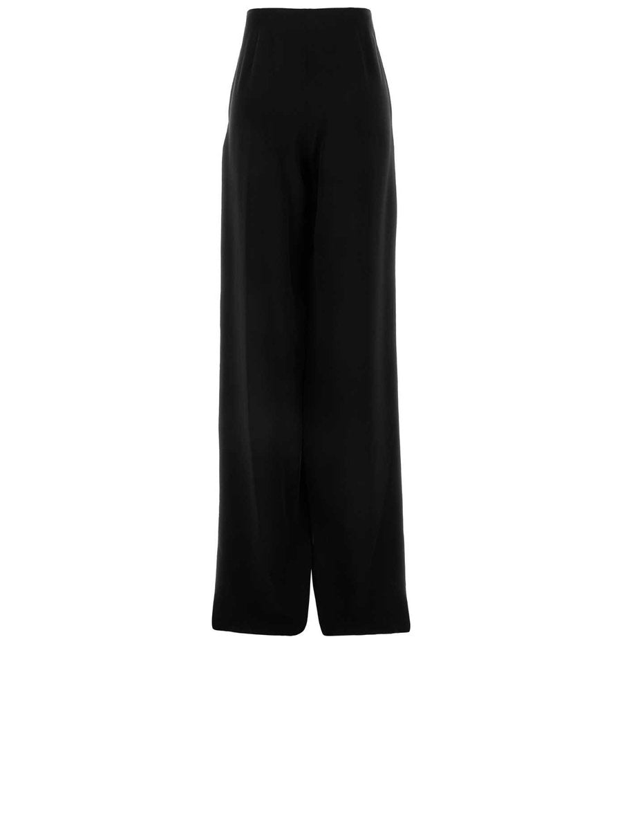 Saint Laurent Pants in Black Silk