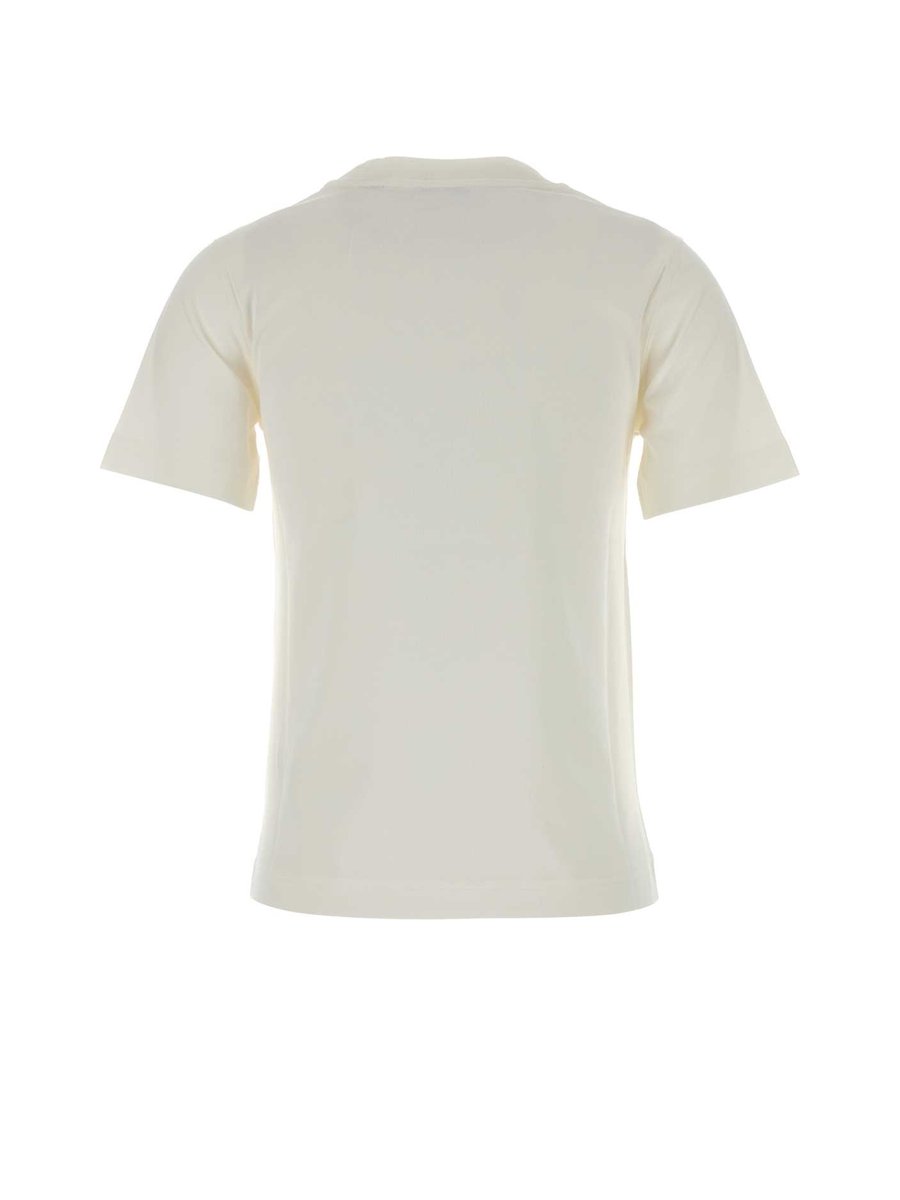 Burberry Frankie Crewneck T-Shirt in White Cotton