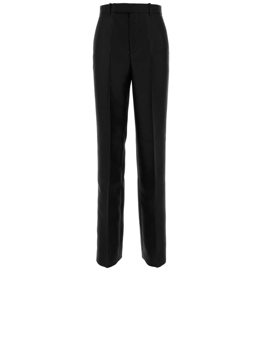 Gucci Pants in Black Wool and Silk