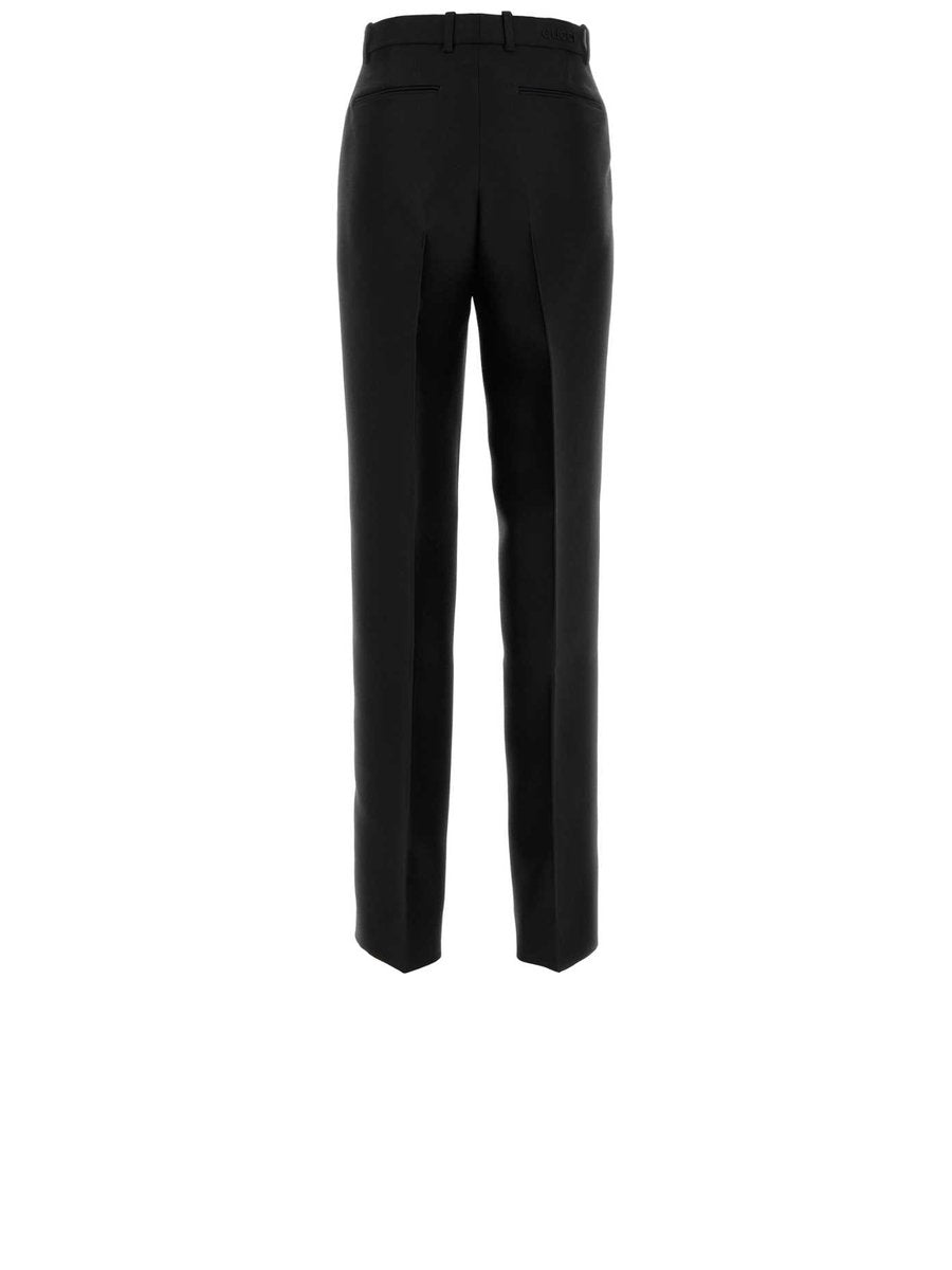 Gucci Pants in Black Wool and Silk
