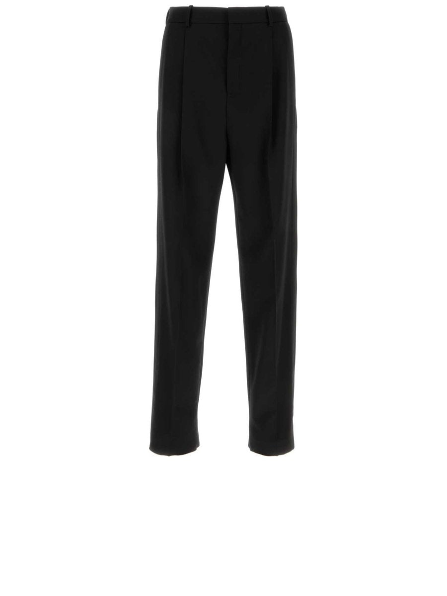 Saint Laurent Tuxedo Pants in Black Wool