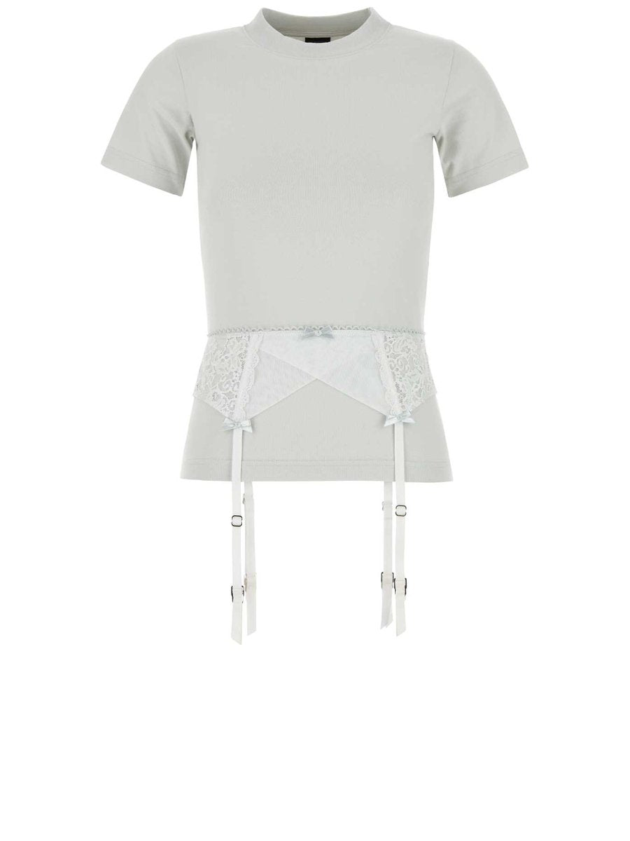 Balenciaga Lingerie T-Shirt in White Cotton