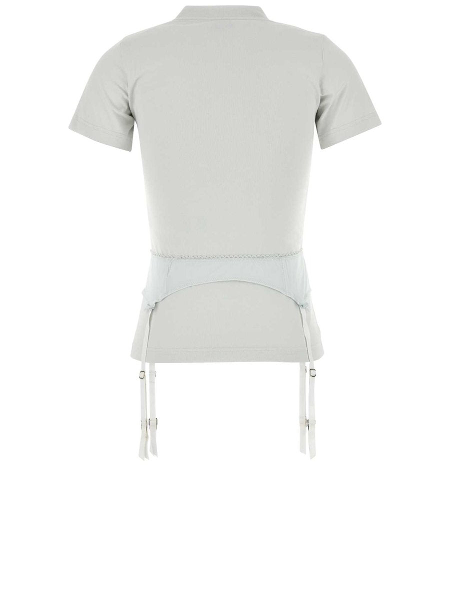 Balenciaga Lingerie T-Shirt in White Cotton