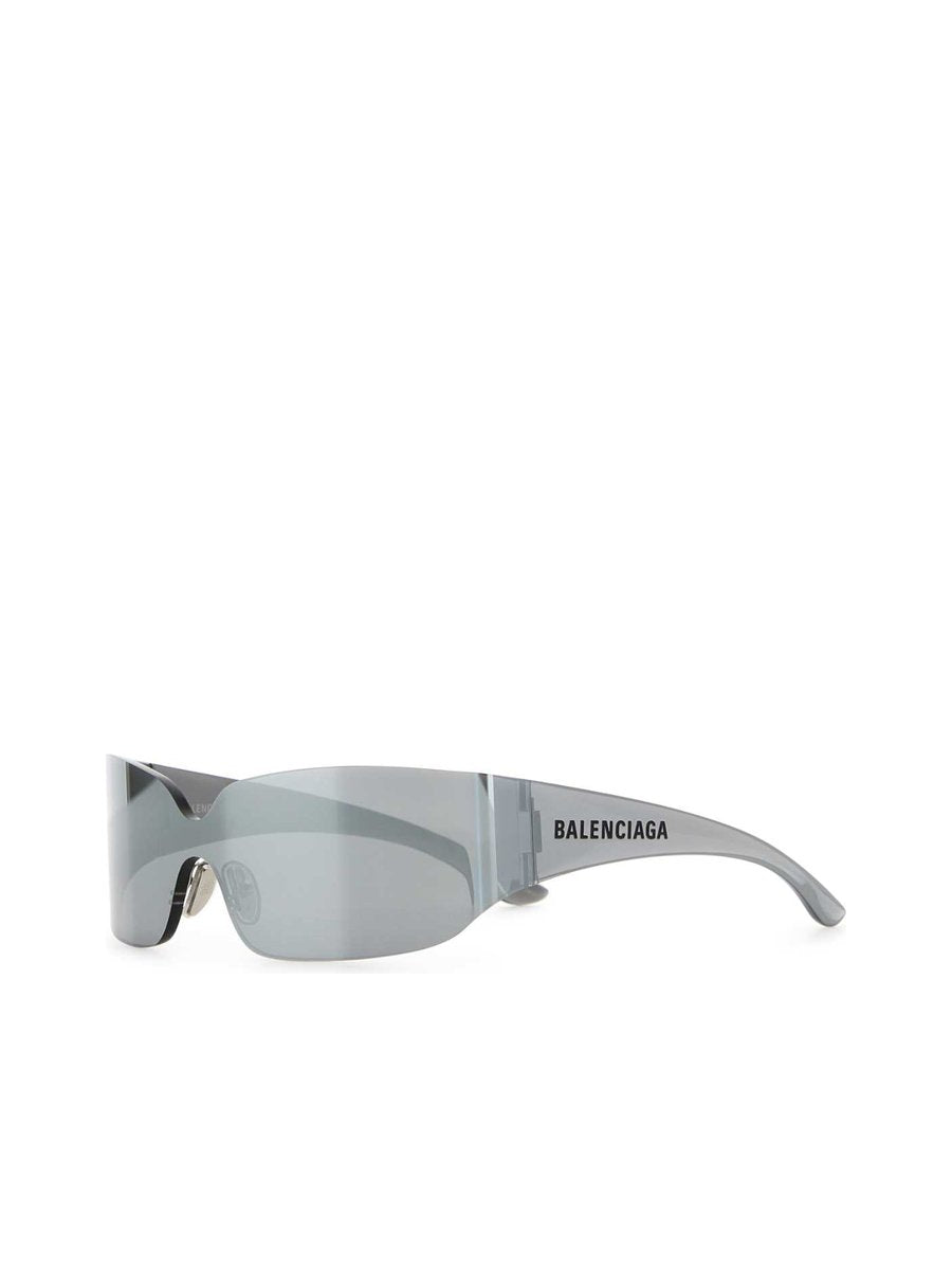 Balenciaga Mono Square Sunglasses in Silver