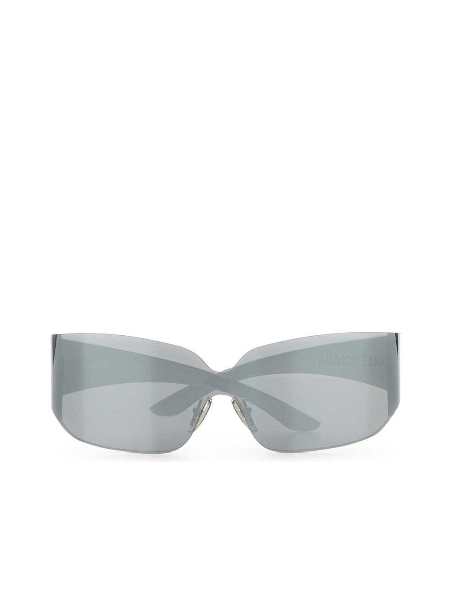 Balenciaga Mono Square Sunglasses in Silver