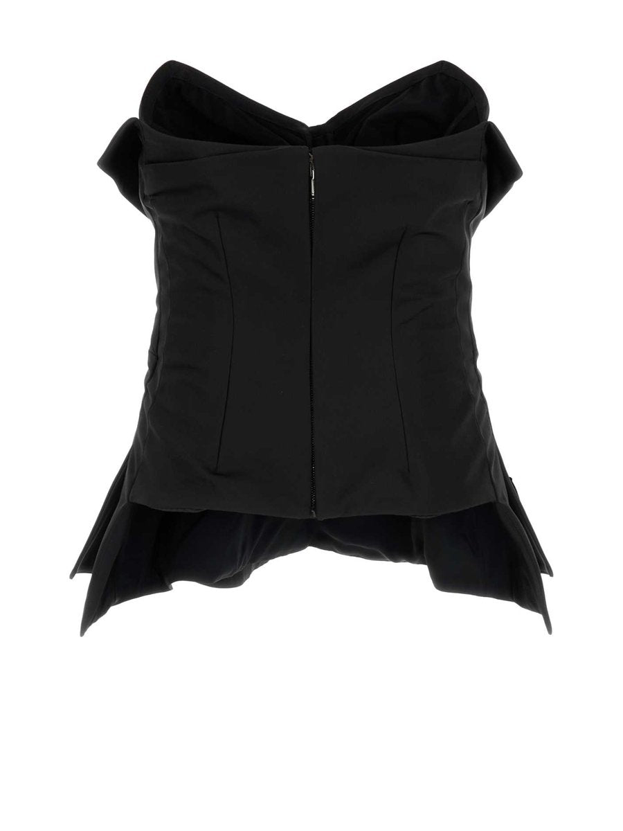 Alexander McQueen Bustier Corset Top in Black