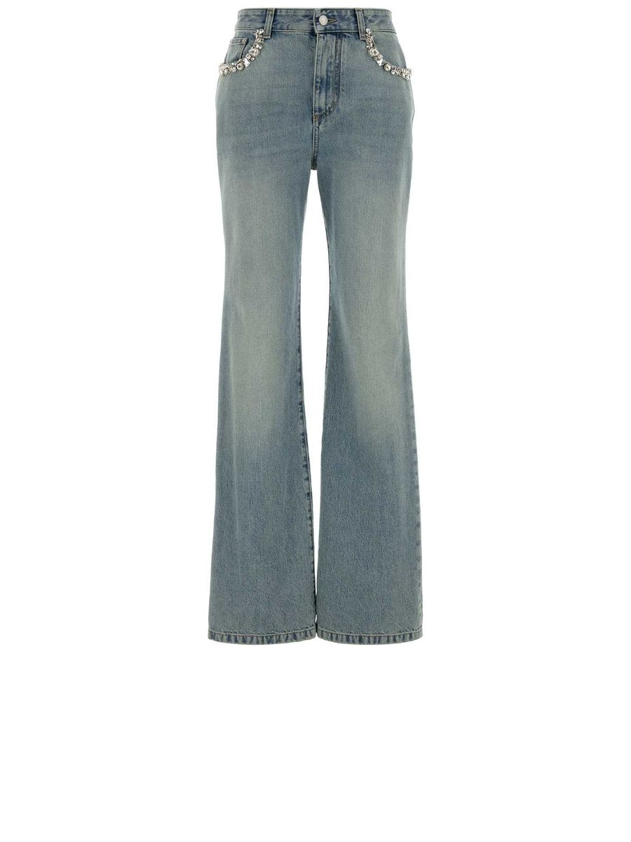 Alexander McQueen Denim Trousers in Blue Cotton