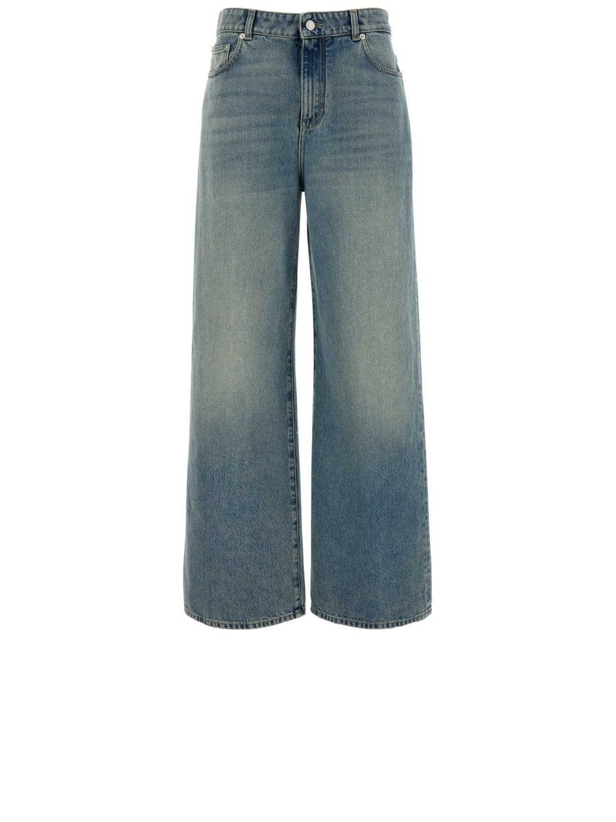Alexander McQueen Denim Trousers in Blue Cotton