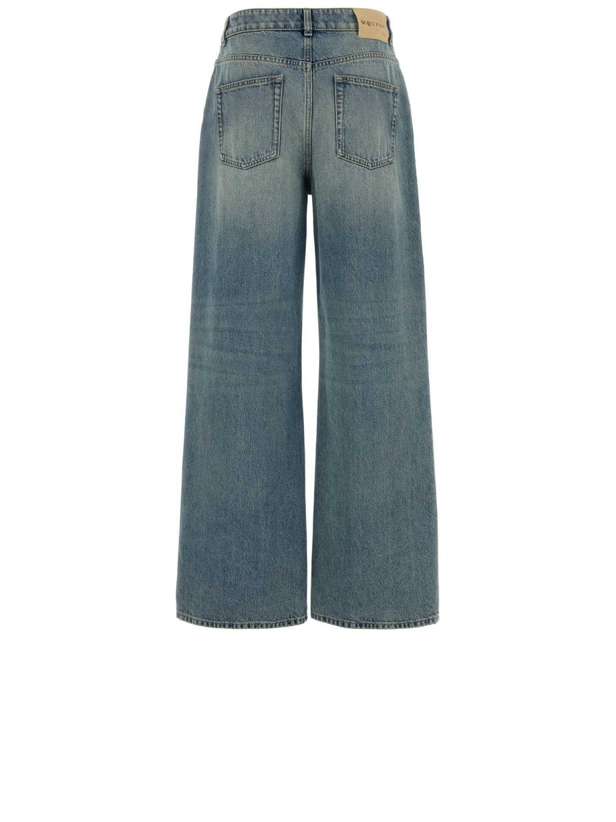 Alexander McQueen Denim Trousers in Blue Cotton
