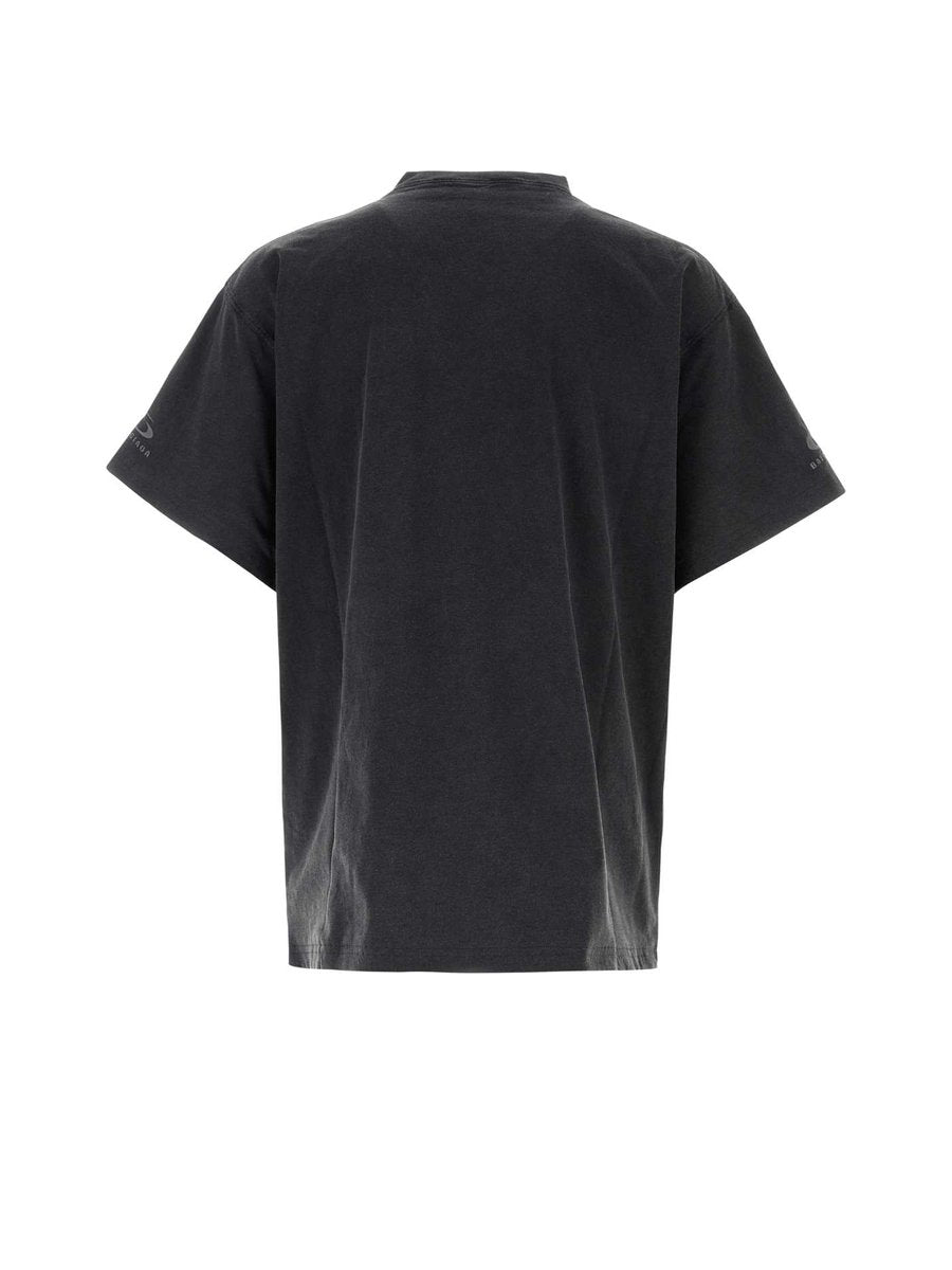 Balenciaga Reversible T-Shirt in Black Cotton