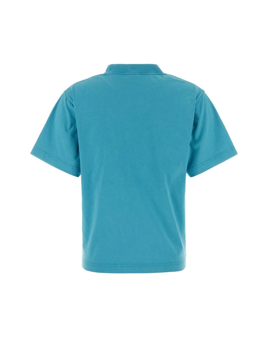 Balenciaga Medium Fit T-Shirt in Light Blue Cotton