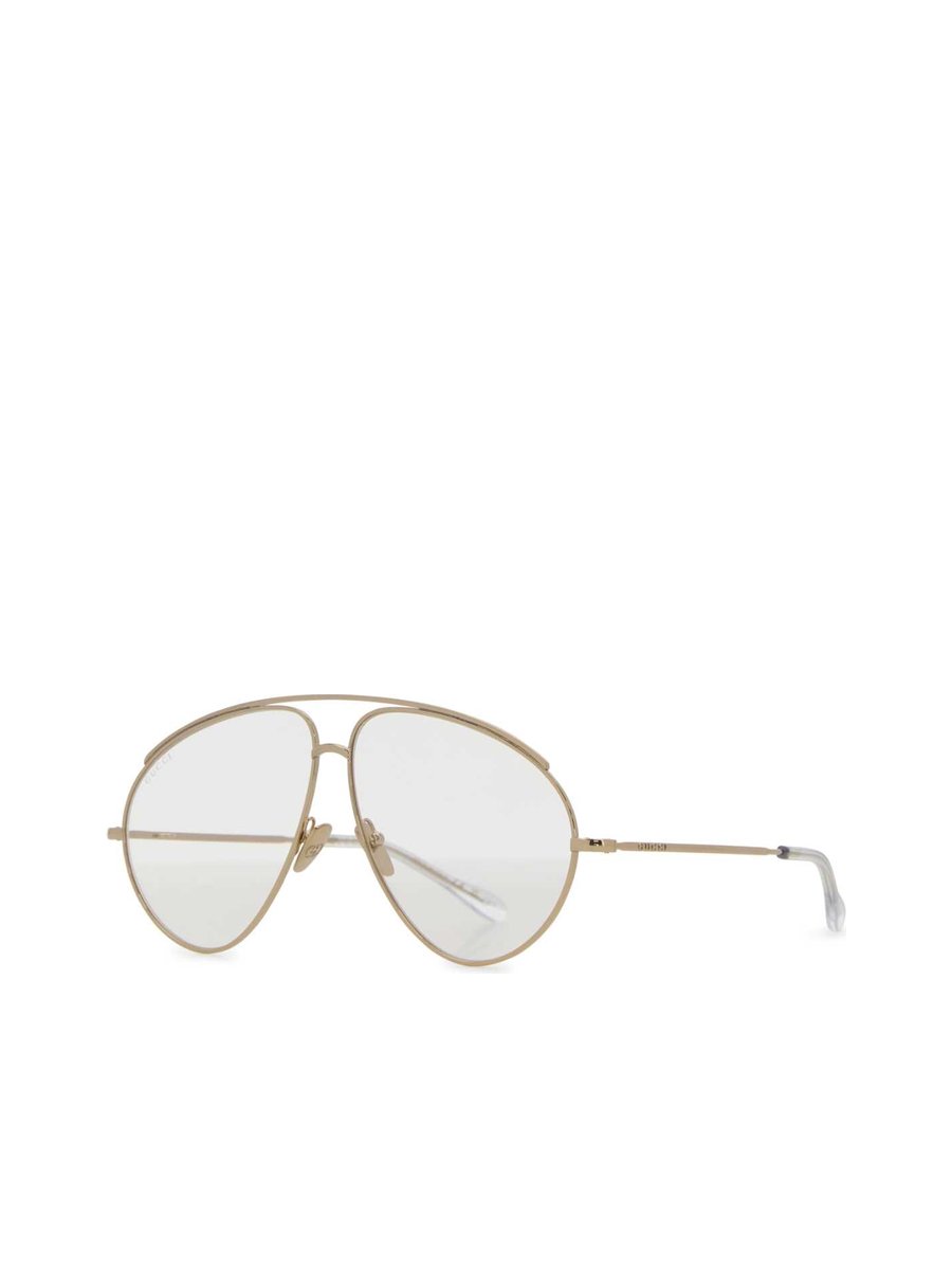 Gucci Sunglasses in Gold Metal