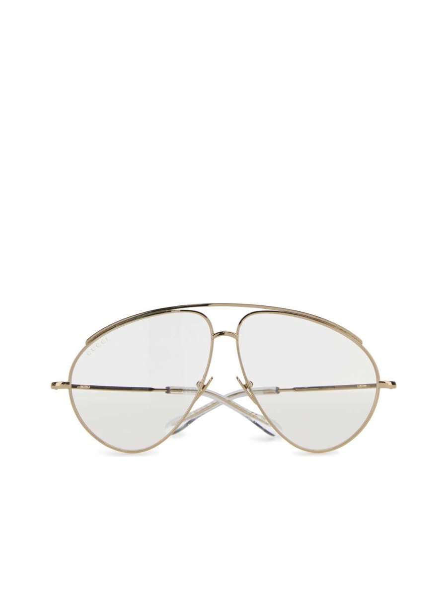 Gucci Sunglasses in Gold Metal
