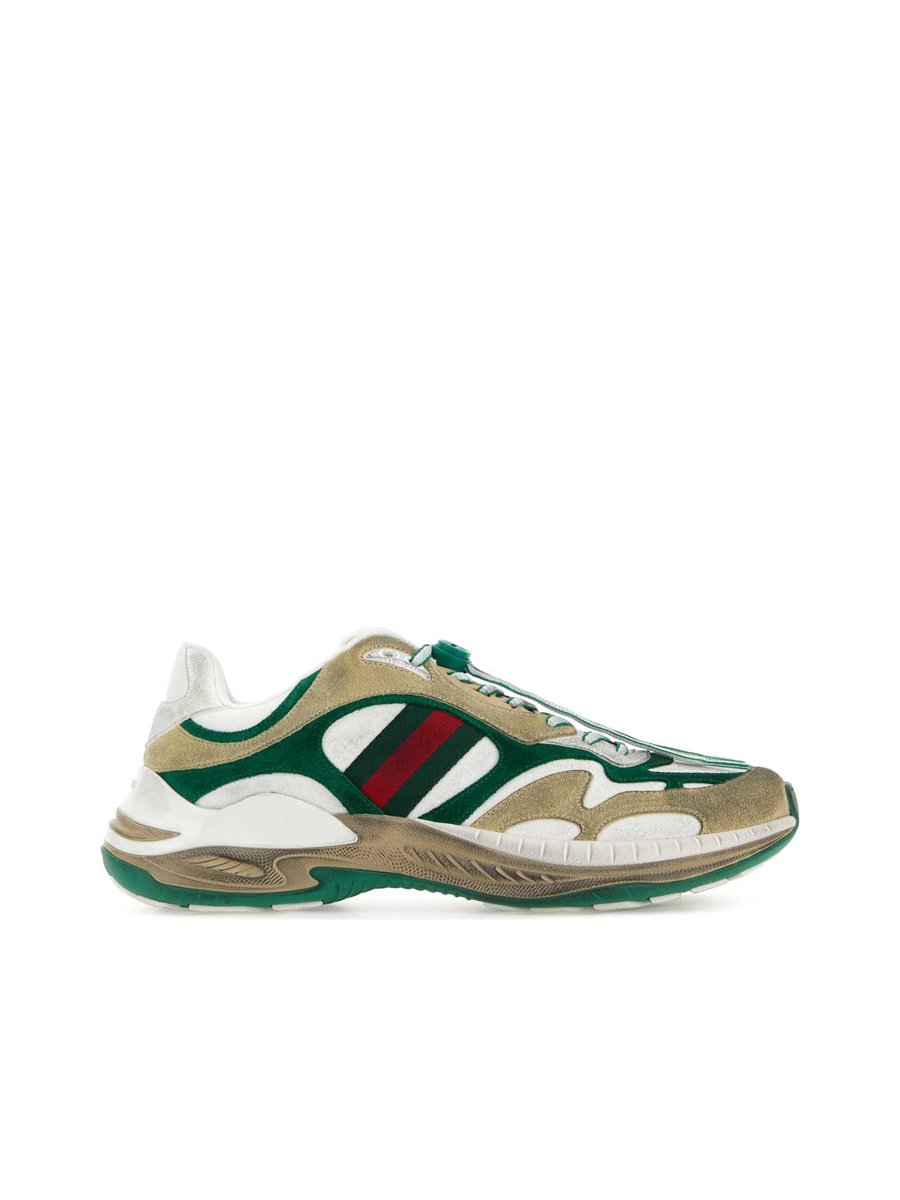 Gucci Sneakers in Multicoloured Fabric and Suede