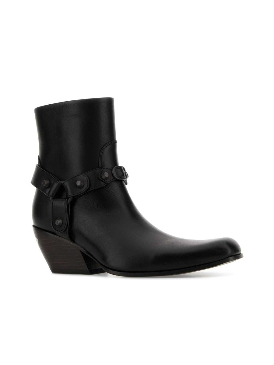 Balenciaga Memphis Bootie in Black Leather