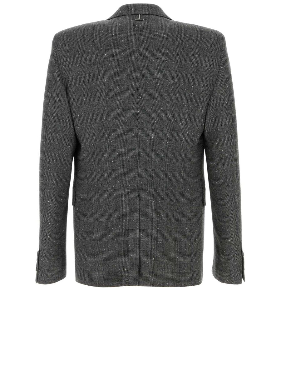 Alexander McQueen Round Rever Jacket in Checked Wool